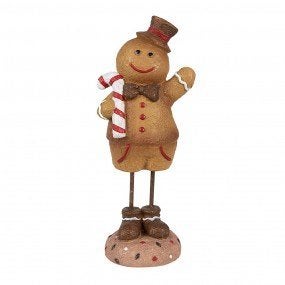 Clayre & Eef Gingerbread man 23 cm kerstfiguur 6PR4271, De Giesel 46, Haelen, Nederland, Nieuw, Ophalen of Verzenden, Info@clayre-eef.com