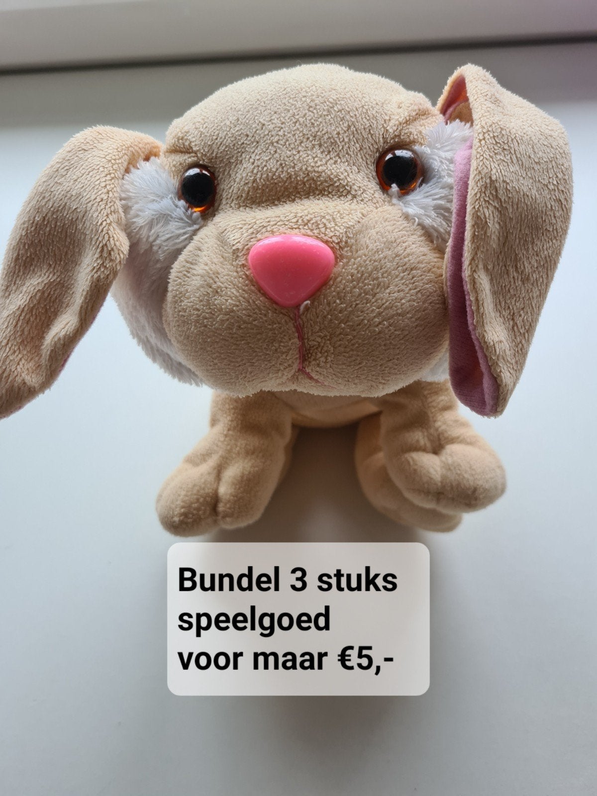 Deze schattige knuffel hond is in uitstekend staat, Overige merken, Overige karakters, Zo goed als nieuw, Wasbaar