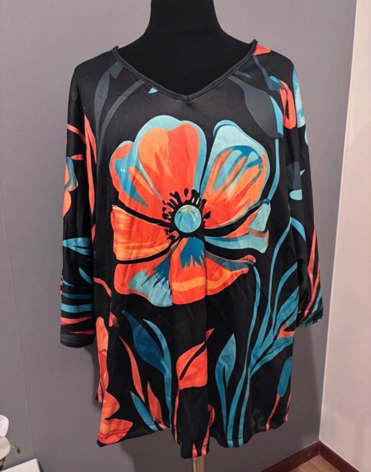 Nieuwe Najaar Tuniek met Bloemenprint, Ophalen of Verzenden, Nieuw, Meerkleurig, Blouse of Tuniek