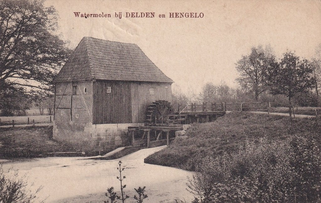 Hengelo, Delden, Oele, Watermolen., Verzenden, Voor 1920, Gelopen, Overijssel