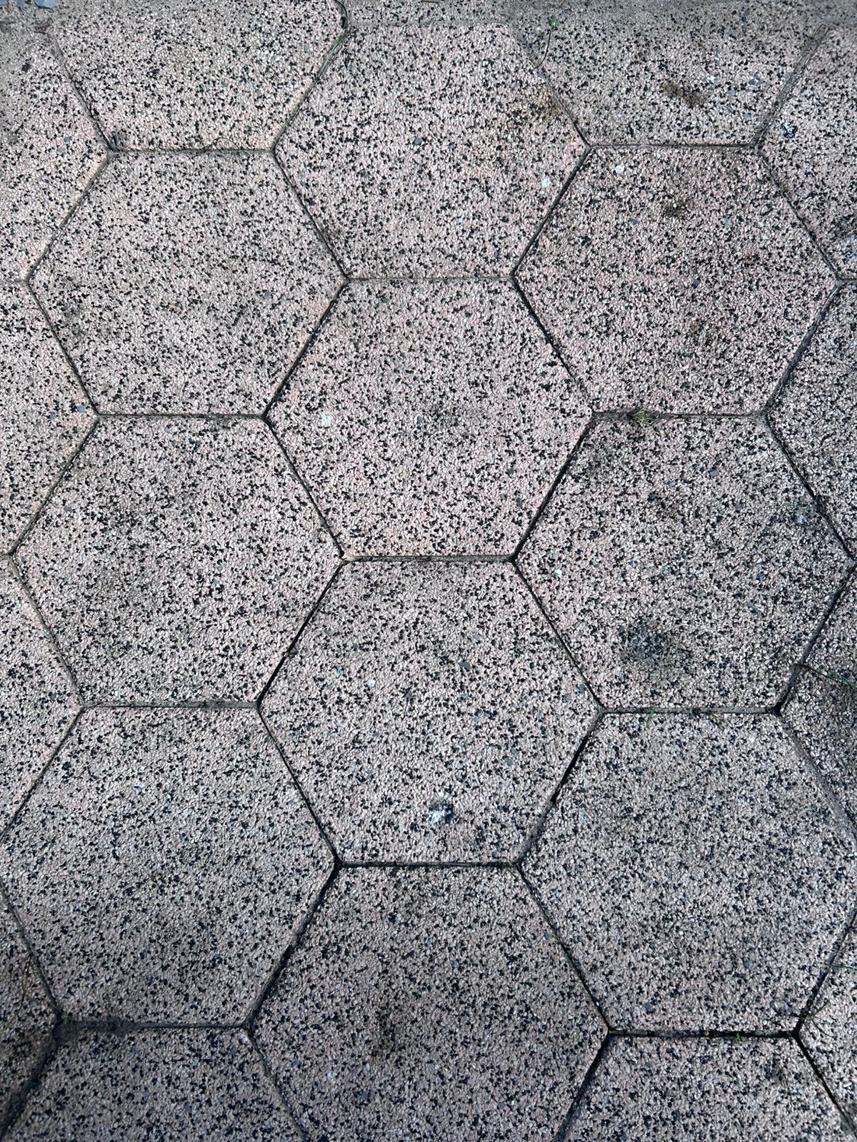 35 -40 zeshoek stenen/tegels, Tuin en Terras, Ophalen, Zo goed als nieuw, Beton, Terrastegels