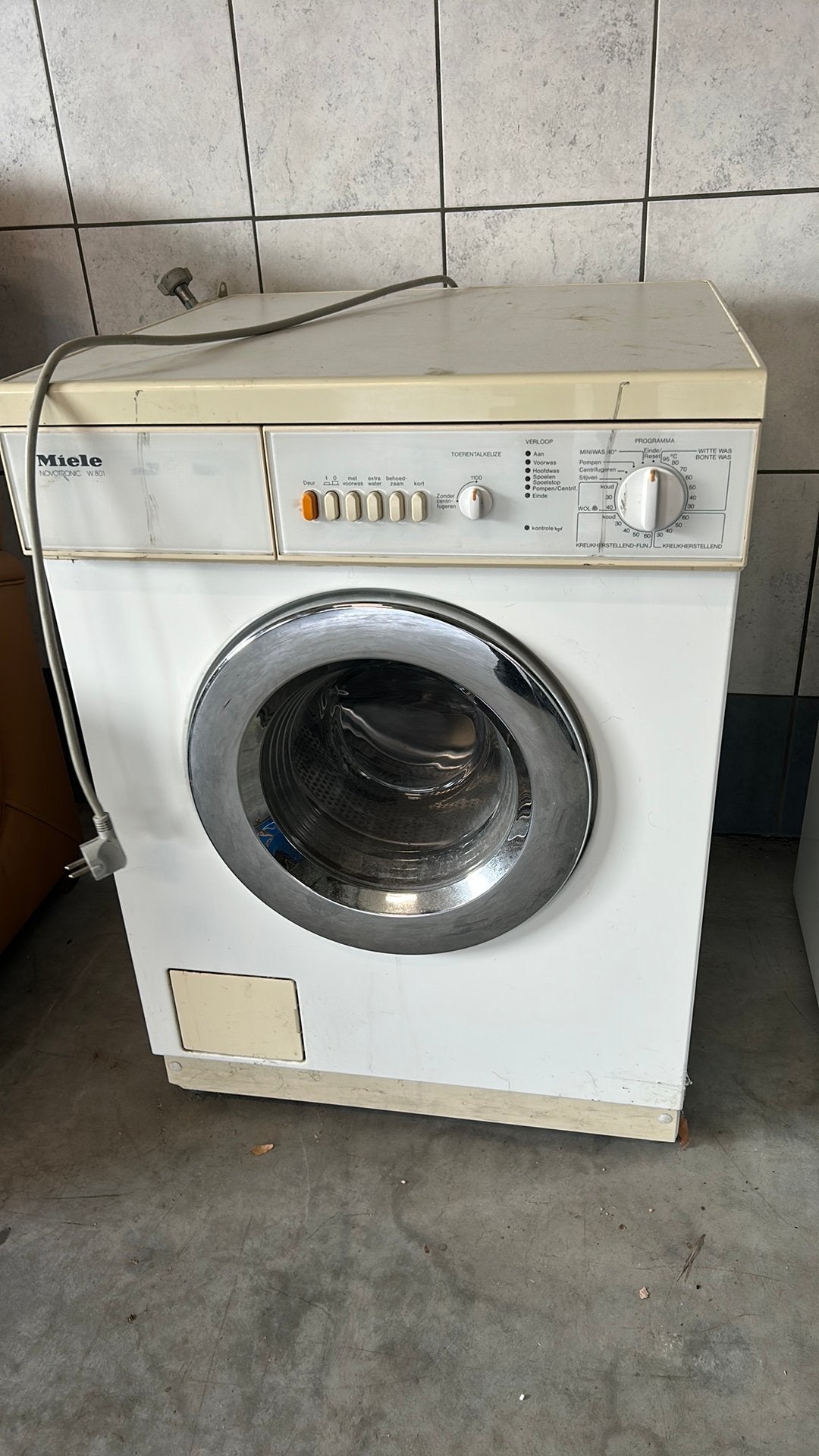 Miele wasmachine., Witgoed en Apparatuur, Ophalen, Gebruikt, Minder dan 1200 toeren, 85 tot 90 cm