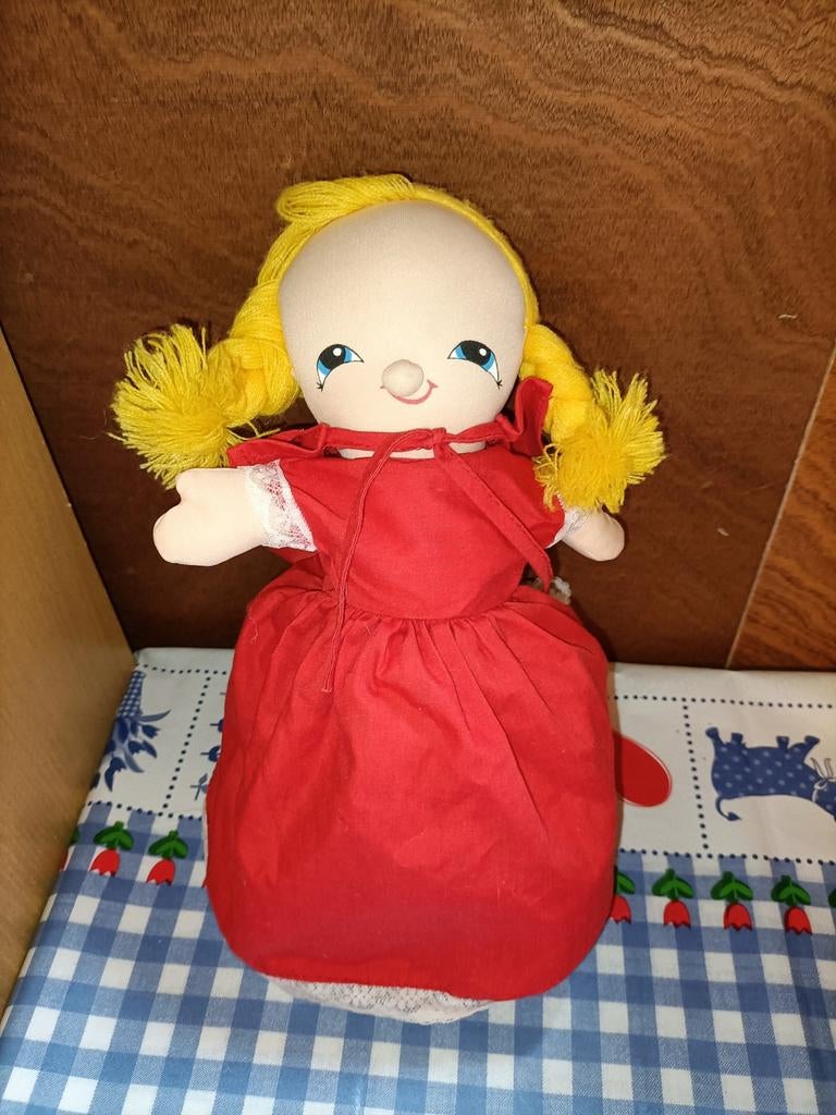 Roodkapje, Boze Wolf en Oma 3-in1 handpop 30 cm groot, Ophalen of Verzenden, Gebruikt, Overige typen