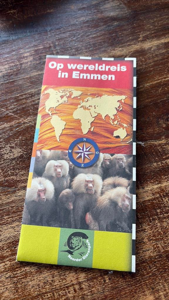 Folder dierentuin Emmen, Verzamelen, Ophalen of Verzenden