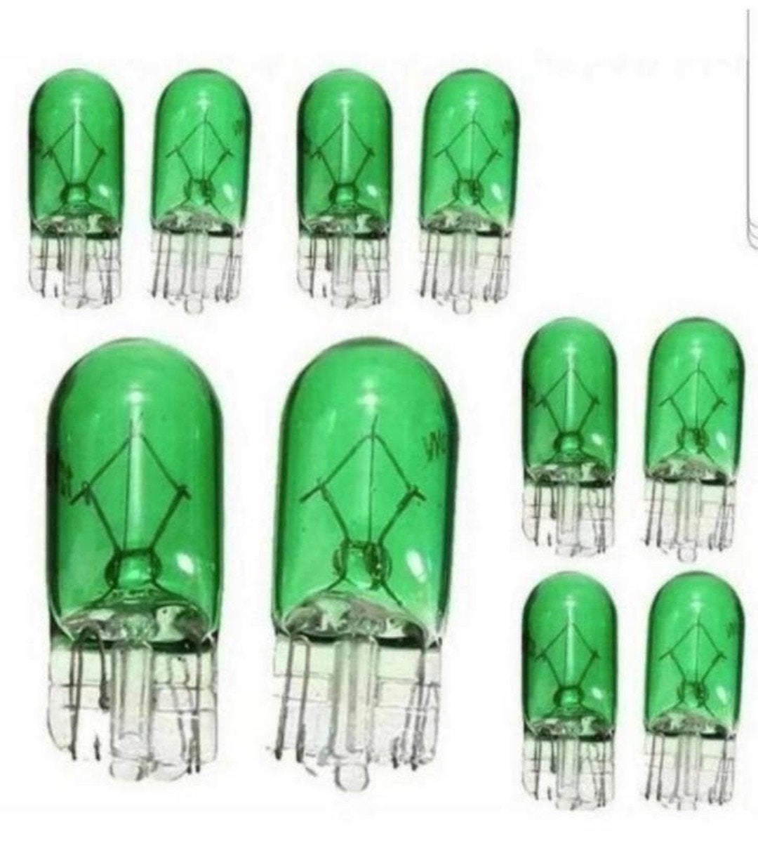 W5W T10 Halogeenlampen Helder Groen Glas 12V 5W p.s. €1,50, Ophalen of Verzenden, Nieuw