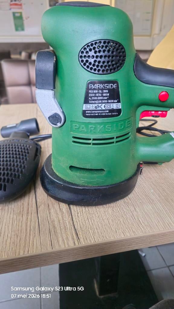 Parkside Excentrische Schuurmachine PEXS 270 A1, Doe-het-zelf en Verbouw, Gereedschap | Schuurmachines, Ophalen, Gebruikt, Minder dan 600 watt