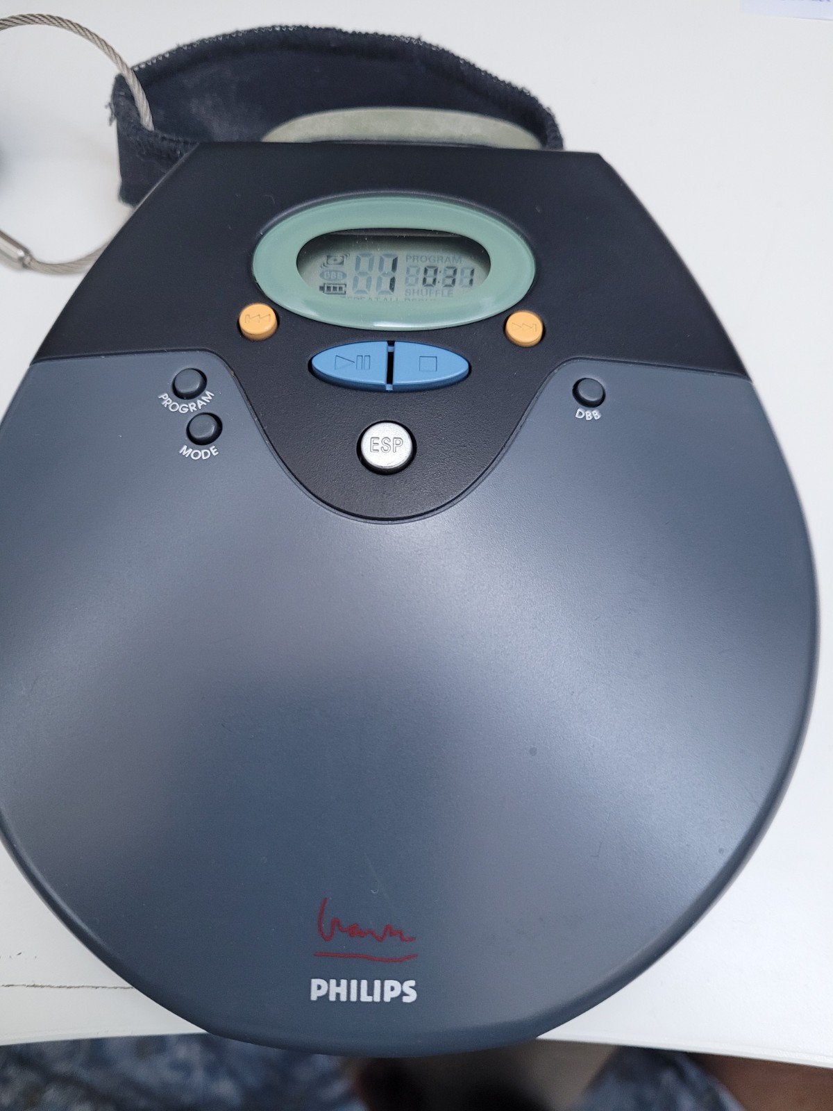 Philips Draagbare CD-speler MG 821/17 met hoes, Ophalen of Verzenden, Philips