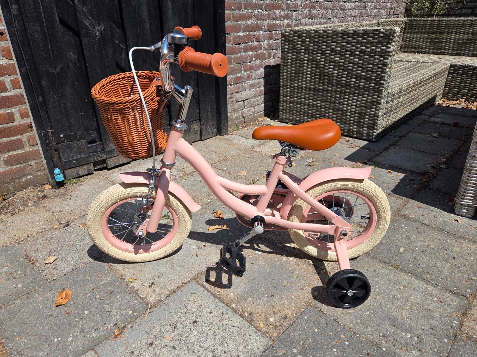12 inch roze meidenfiets in nieuwstaat, Ophalen, Zo goed als nieuw, Minder dan 16 inch