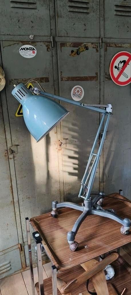 Vintage Japanse Industrieel Architectenlamp – vloerlamp, Ophalen, Gebruikt