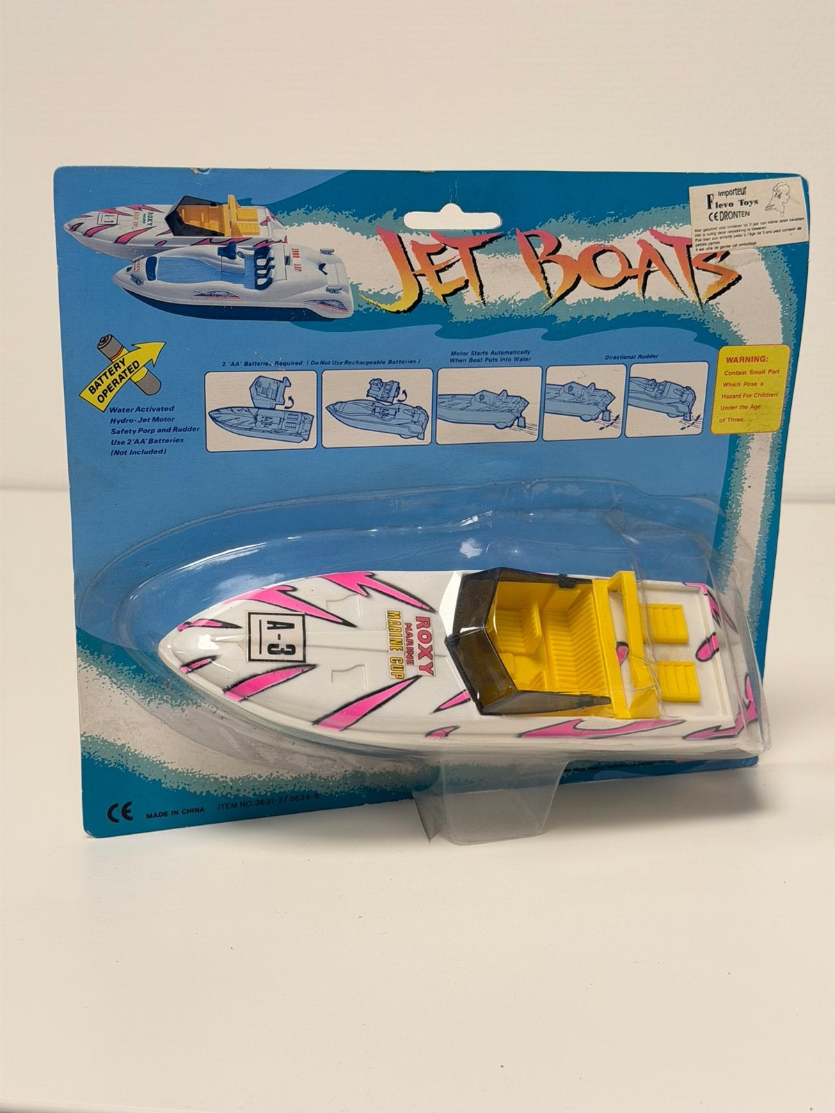Vintage Roxy Jet Boat Speelgoedboot Nieuw batterij boot, P, P, P, Nieuw