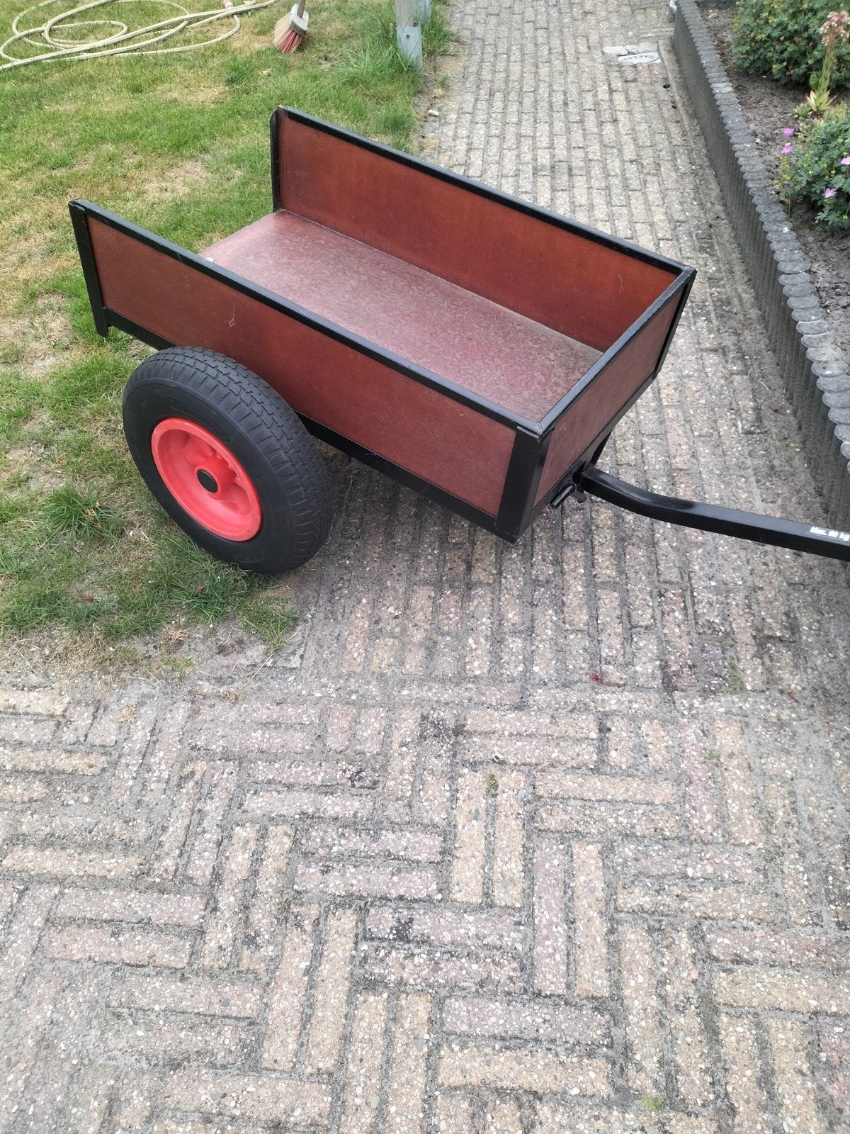 Aanhanger voor mamoet skelter, Ophalen, Gebruikt