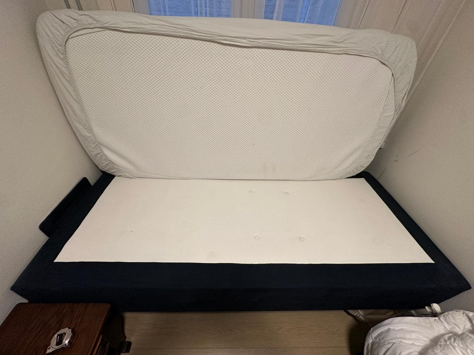 Foto 2 van Eenpersoons Electrische boxspring + matras