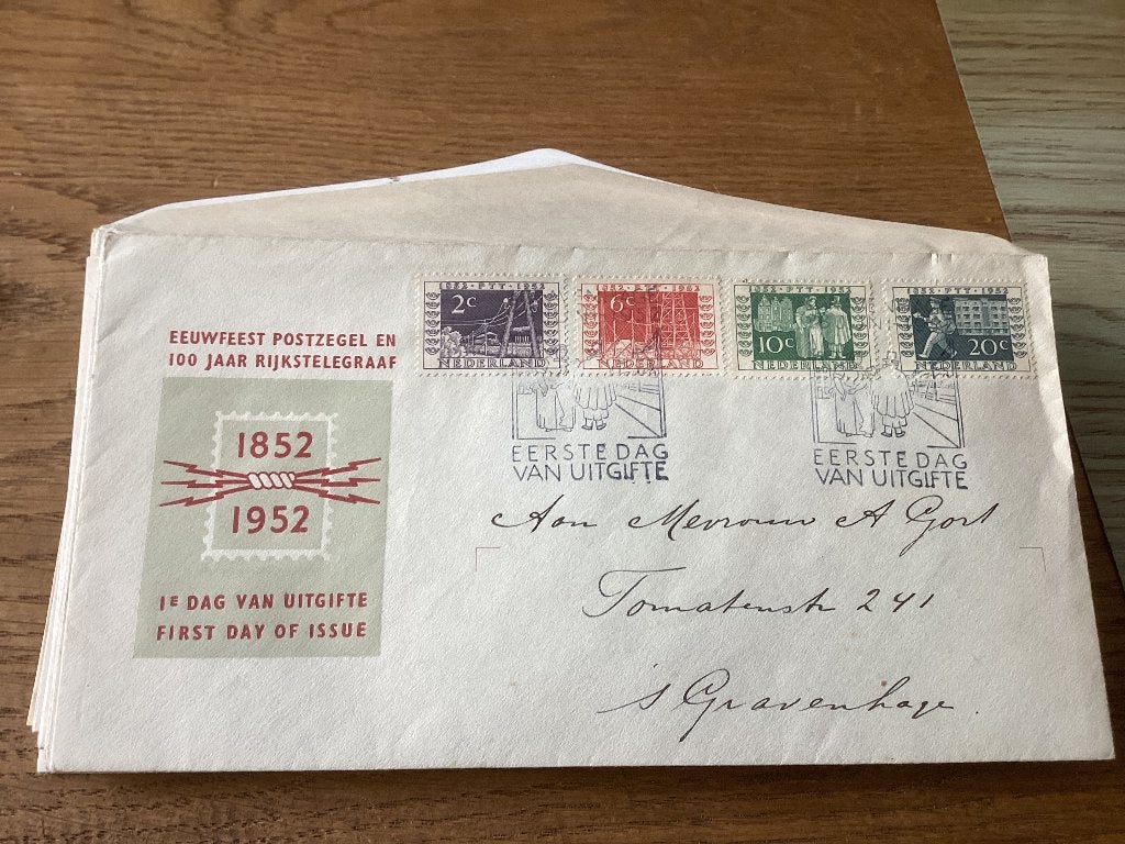 No2381 E10 gelopen ´s-Gravenhage Nederland jaargangen fdc, Postzegels en Munten, Postzegels | Eerstedagenveloppen, Ophalen, Beschreven