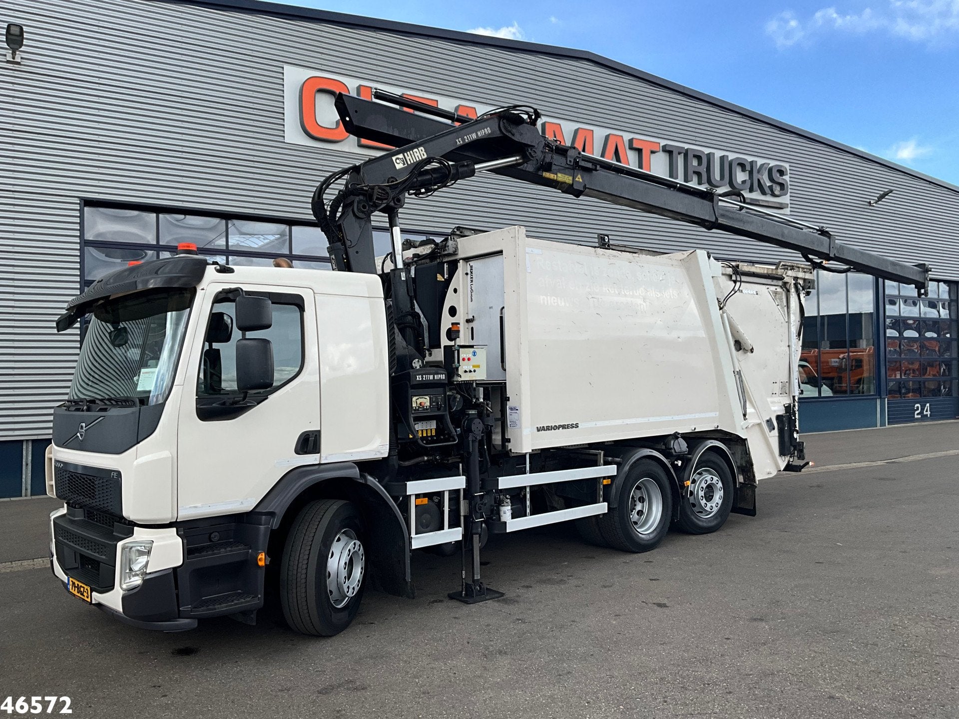 Volvo FE 280 Euro 6 Hiab 21 Tonmeter laadkraan (bj 2016), Auto's, Automaat, Parkeercamera, Euro 6, Diesel