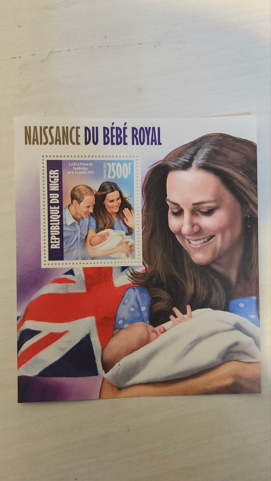Niger 2013 royal baby william kate postfris ongebruikt, Ophalen of Verzenden, Nigeria, Postfris