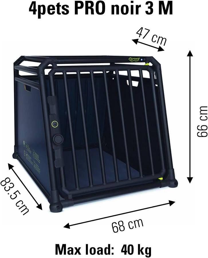 Hondenbench 4Pets Autobench Pro 3 Medium zwart NIEUWSTAAT, Ophalen, Zo goed als nieuw