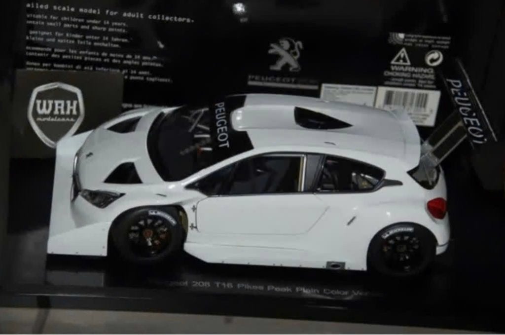 1:18 Peugeot 208 T16 Pikes Peak white Autoart 81355 WRH, Hobby en Vrije tijd, Modelauto's | 1:18, Verzenden, Nieuw, Auto, Autoart