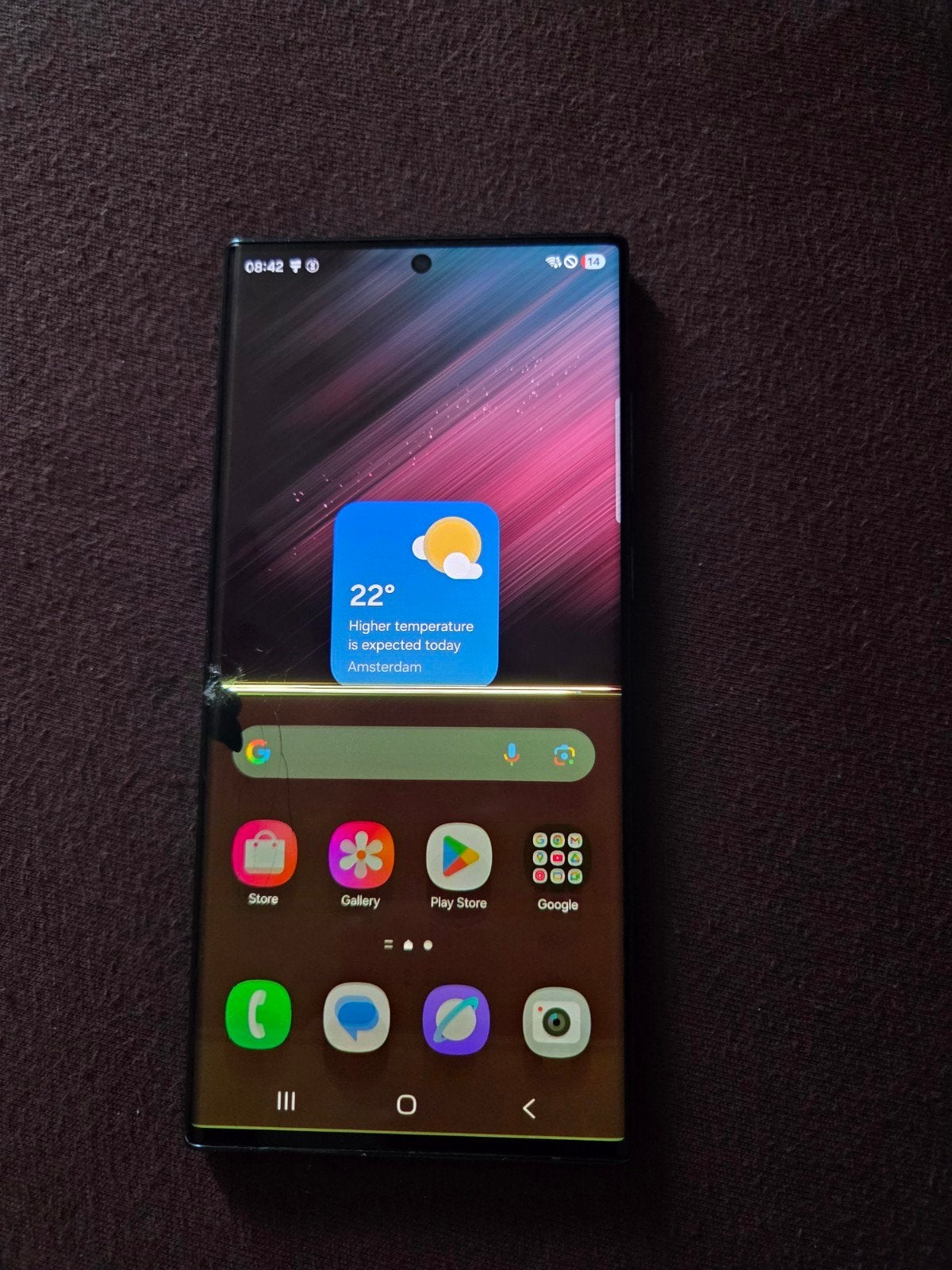 Samsung Galaxy S22 Ultra - defect, Telecommunicatie, Mobiele telefoons | Samsung, Ophalen, Zwart, Touchscreen, Zonder simlock