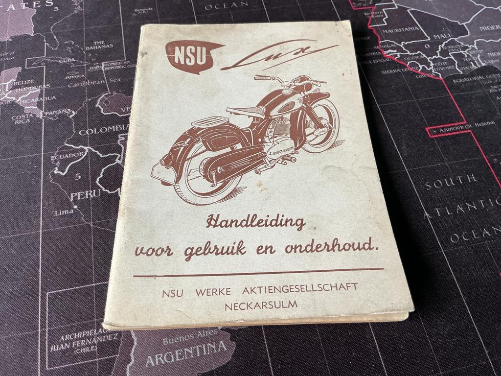 NSU Lux Handleiding voor gebruik en onderhoud, zeldzaam., Verzenden, Overige merken