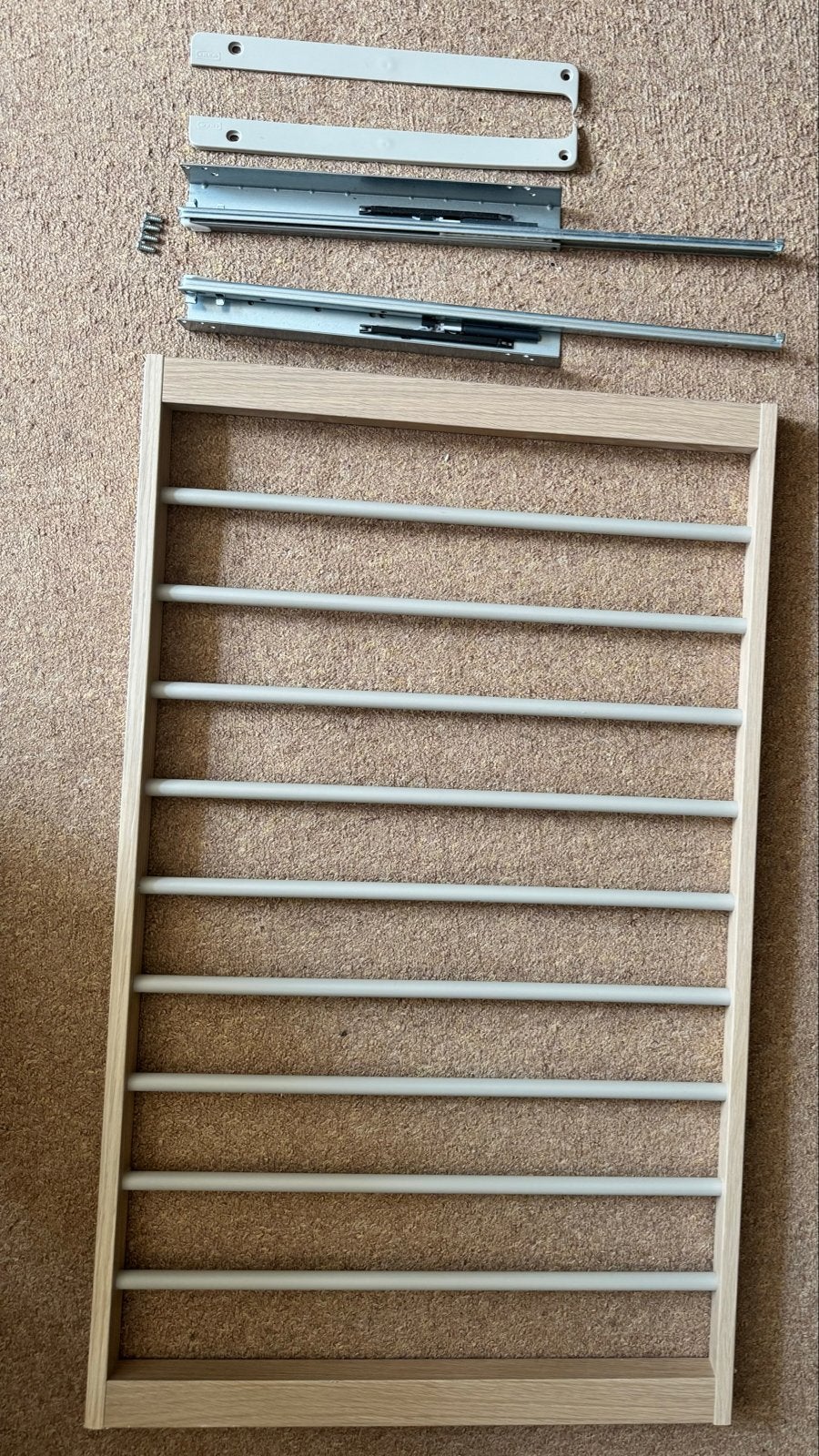 KOMPLEMENT Uittrekbare broekhanger, eiken, 100x58 cm, Ophalen of Verzenden, Gebruikt
