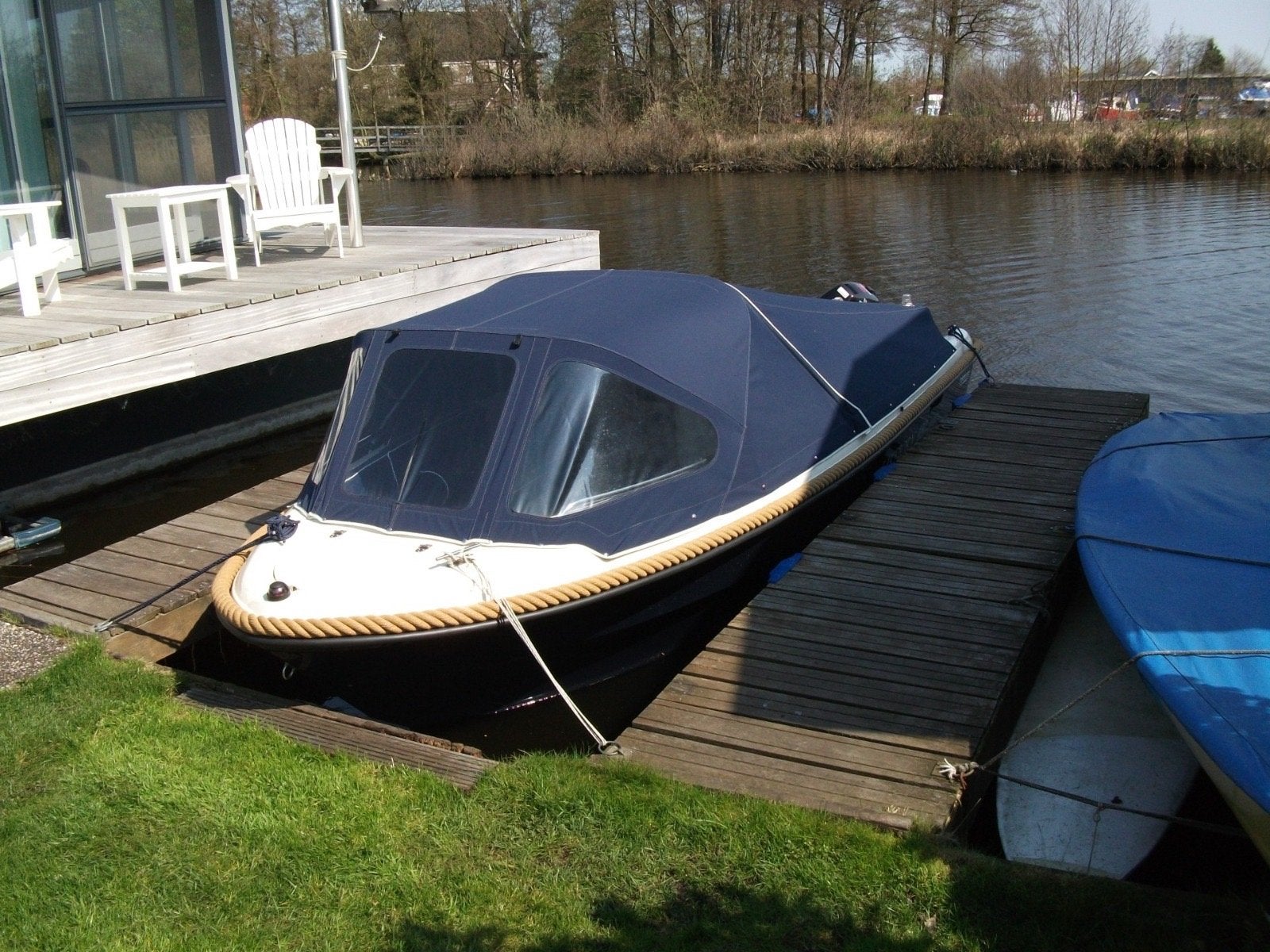 Lakeborn 480 Limbus met nieuw dekzeil en elektromotor, Tot 1.00 meter, Overige merken, Ophalen, Afdekzeil