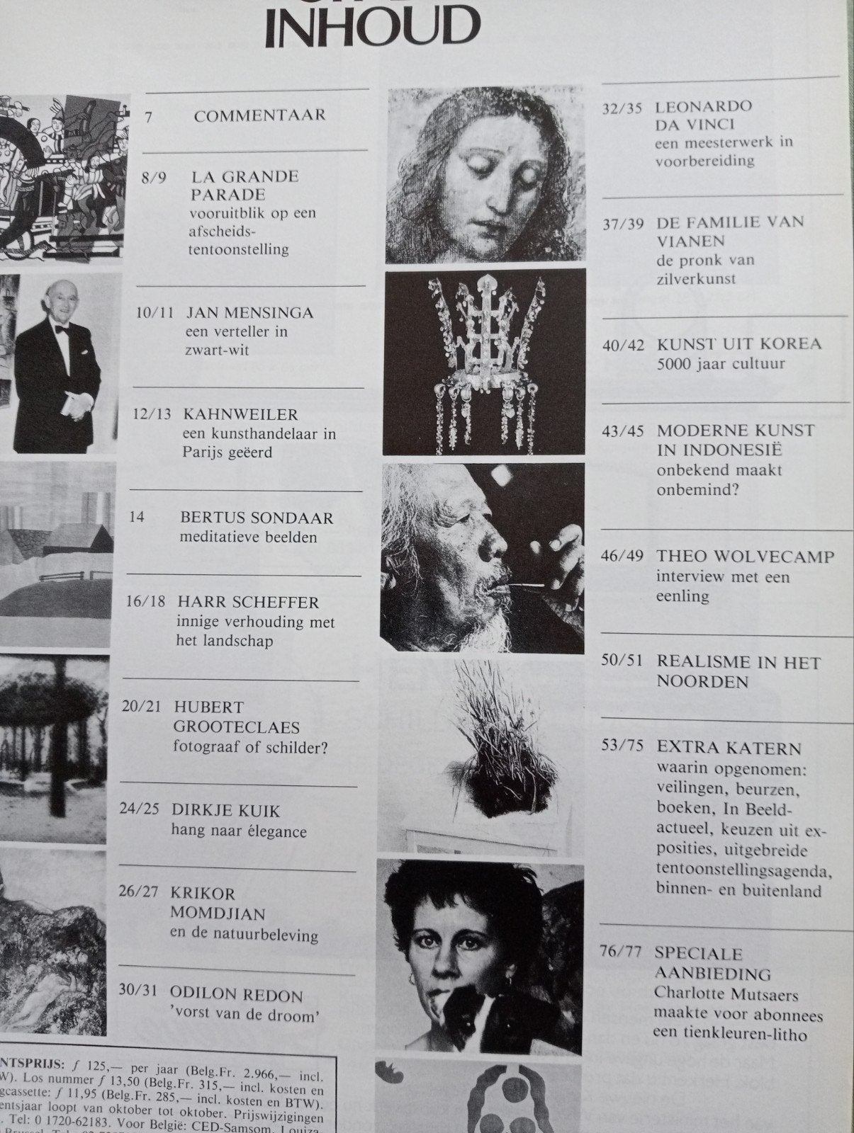 Kunst Beeld Tijdschrift Dec/Jan 1984/85 - Redelijke Staat, Ophalen of Verzenden, Gelezen, Overige typen