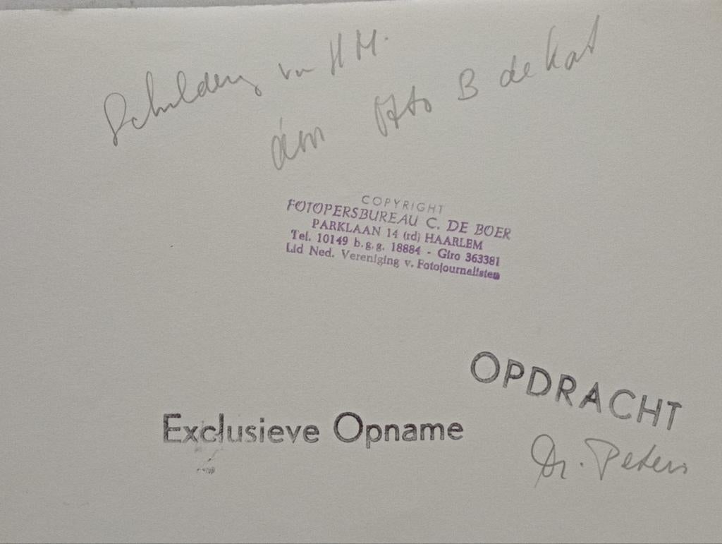 Persfoto Koningin Juliana Schilderij Jaren '70 18x24cm, Ophalen of Verzenden, 1960 tot 1980, Overige onderwerpen