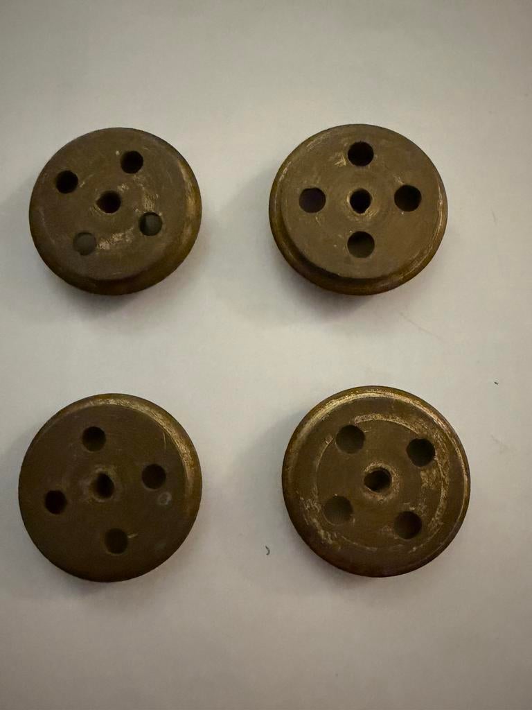 Meccano 4 spoorwielen oud ik denk rond 1920 jaren, Hobby en Vrije tijd, Modelbouw | Overige, Ophalen of Verzenden, Zo goed als nieuw