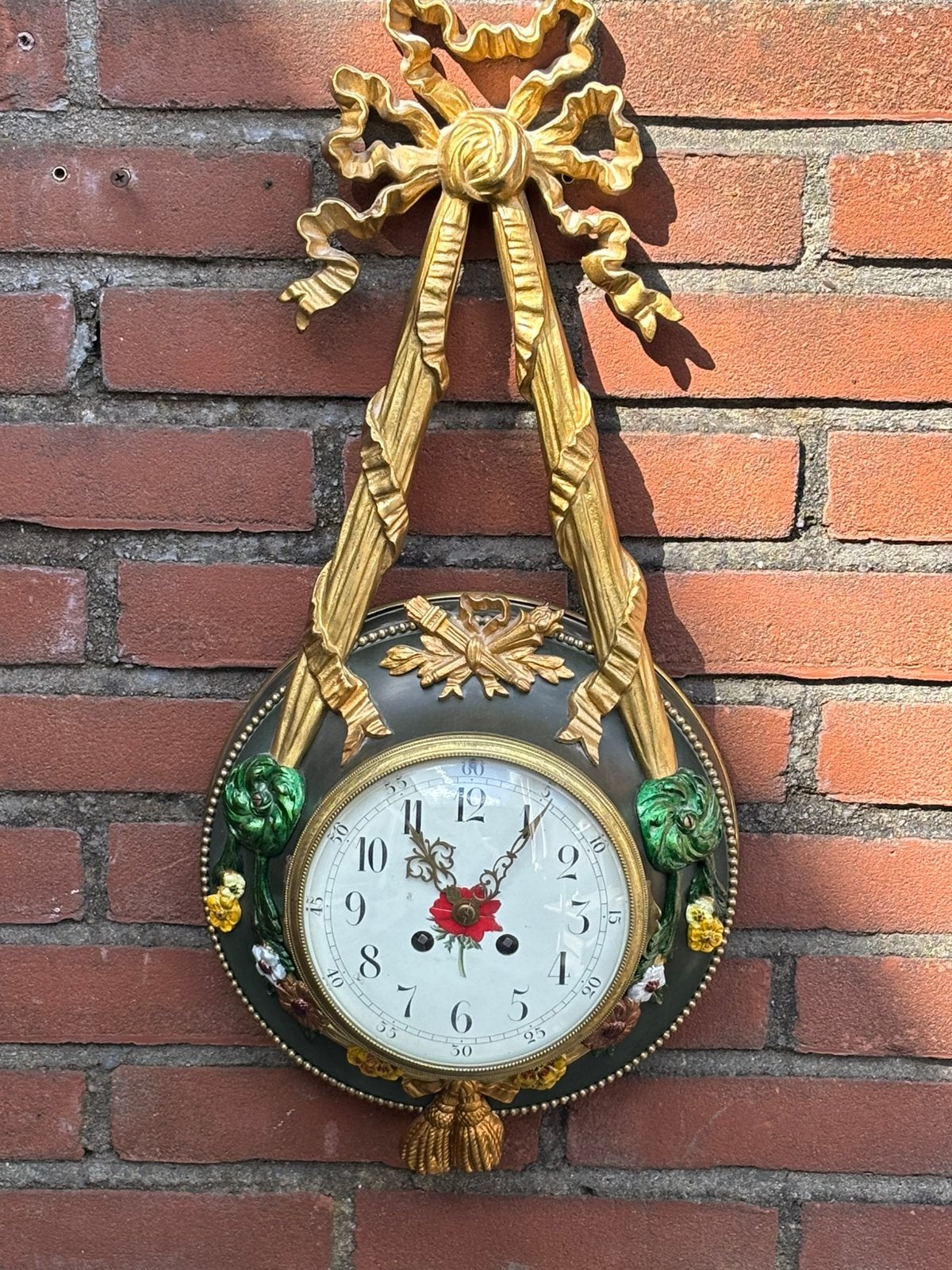 Bronzen klok, Ophalen of Verzenden, Zo goed als nieuw