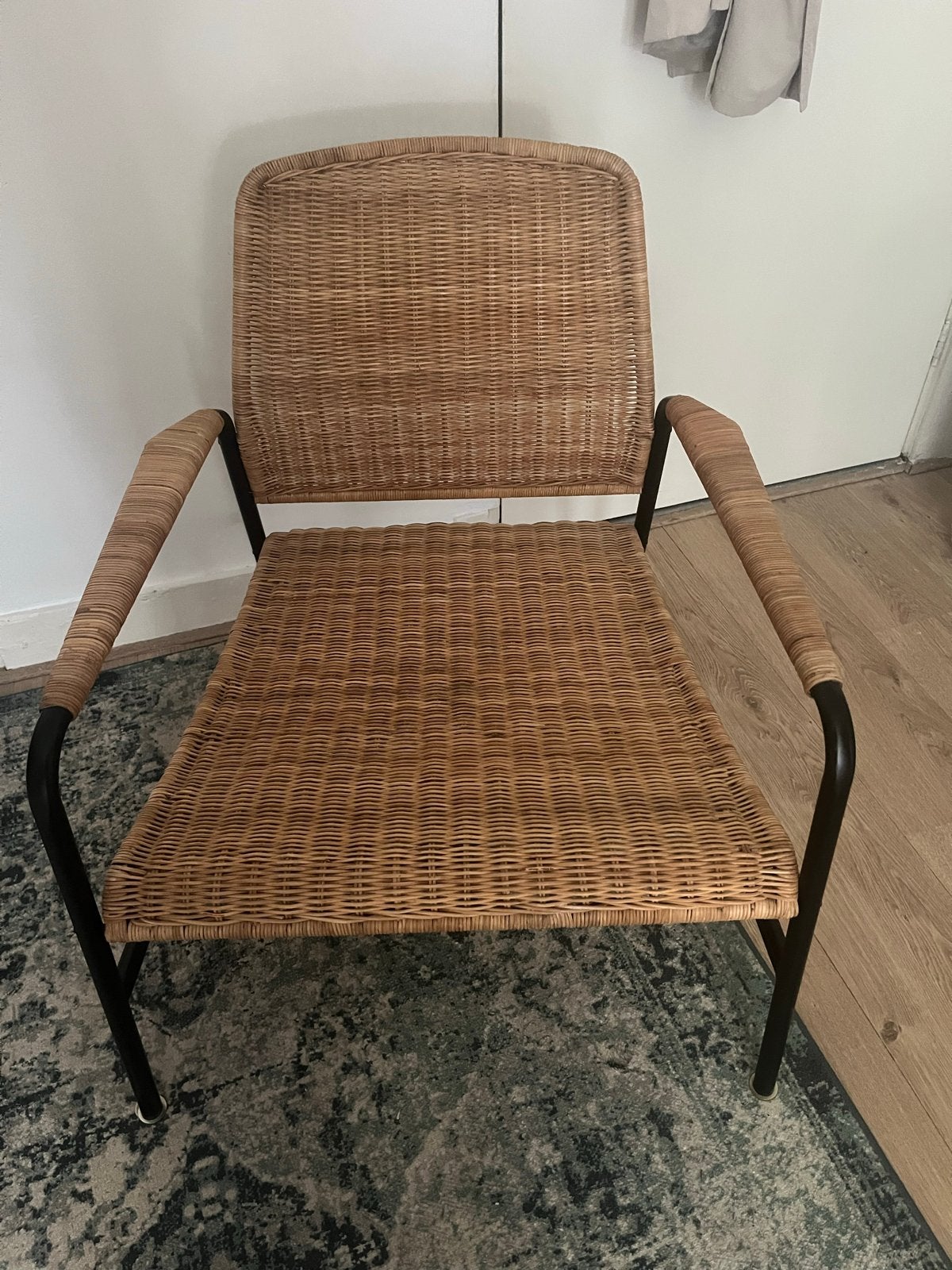 IKEA Ulriksberg Rotan Fauteuil, Huis en Inrichting, Stoelen, Ophalen, Bruin, Riet of Rotan, Zo goed als nieuw