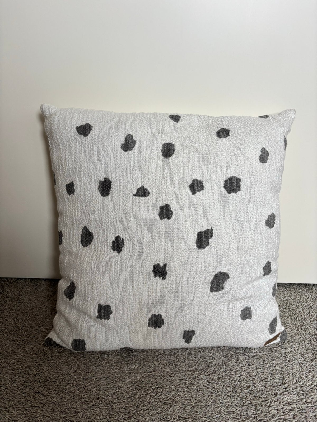 Be Pure Home sierkussen met stippen, wit/grijs, Overige merken, Wit, Afneembare hoes, Vierkant