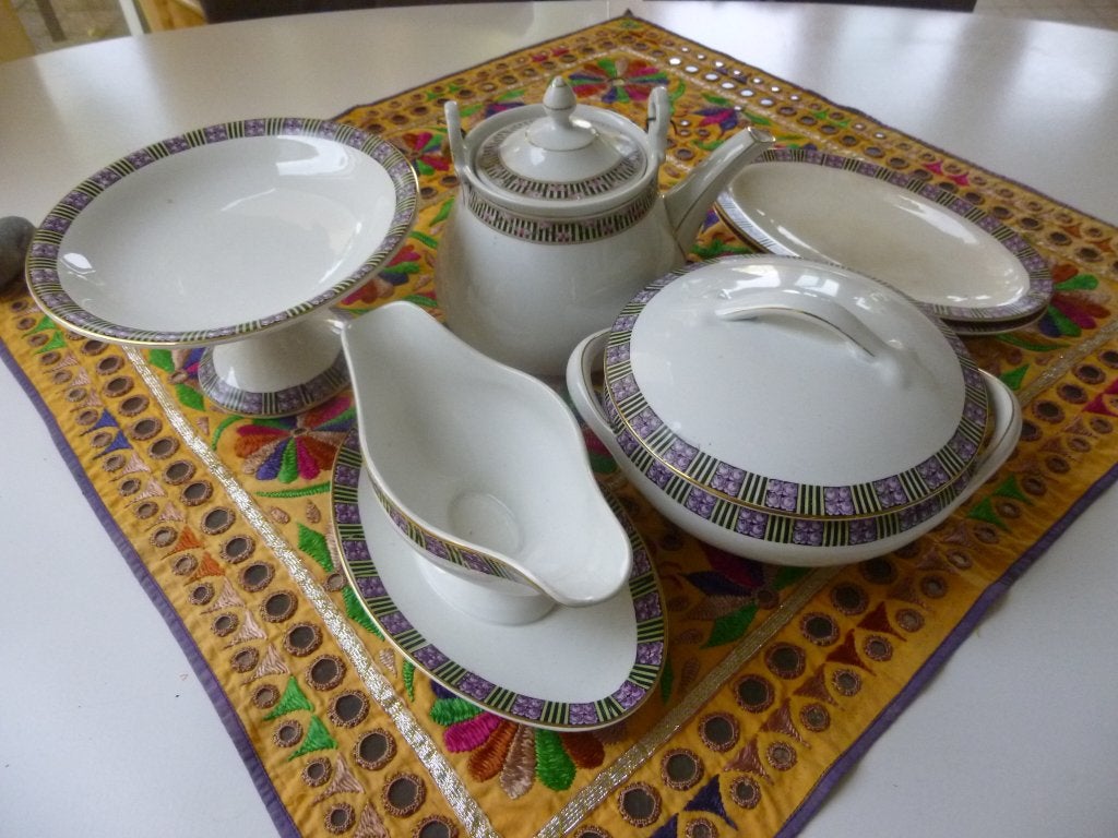 societe ceramique maestricht, servies onderdelen; 2588, Antiek en Kunst, Ophalen