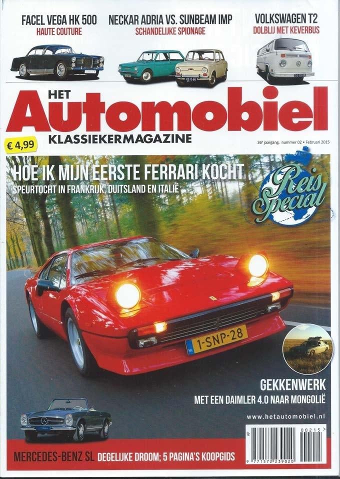 Automobiel 2 2015 : Ferrari 308 GTB - Opel Manta - Mercedes, Ophalen of Verzenden, Gelezen, Algemeen