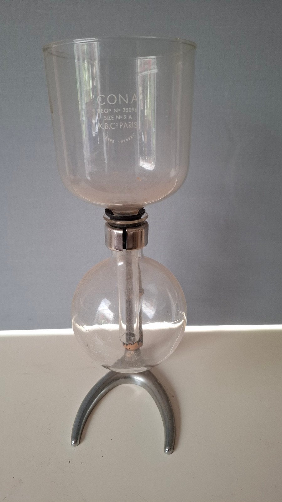 Vintage Cona Koffie Syphon - Glazen Vacuüm Koffiezetapparaat, Ophalen, Overige merken, Glas, Overige typen