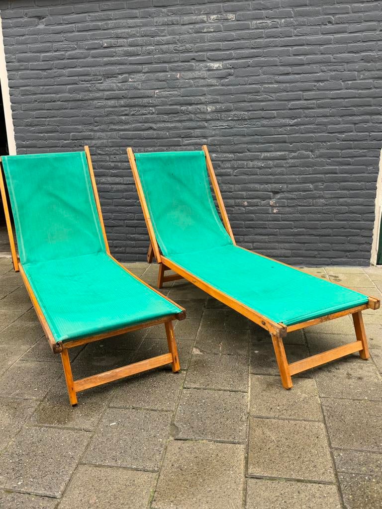 9x Sliedrecht ligbedden, Tuin en Terras, Ligbedden, Ophalen, Gebruikt, Kunststof, Inklapbaar