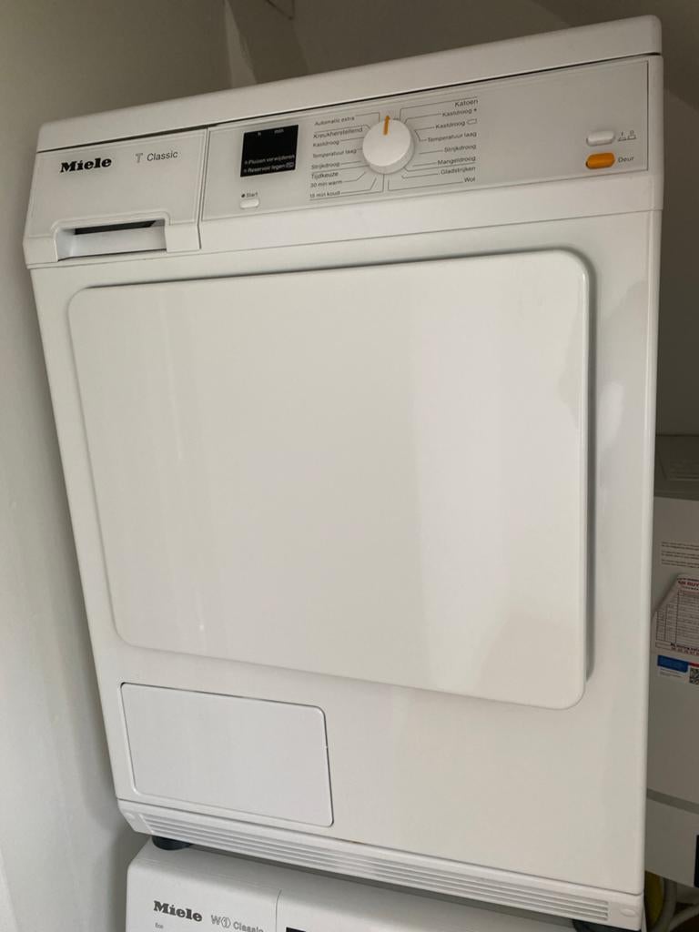 Miele T Classic Condensdroger, Witgoed en Apparatuur, Wasdrogers, Ophalen, 6 tot 8 kg, Gebruikt, Voorlader