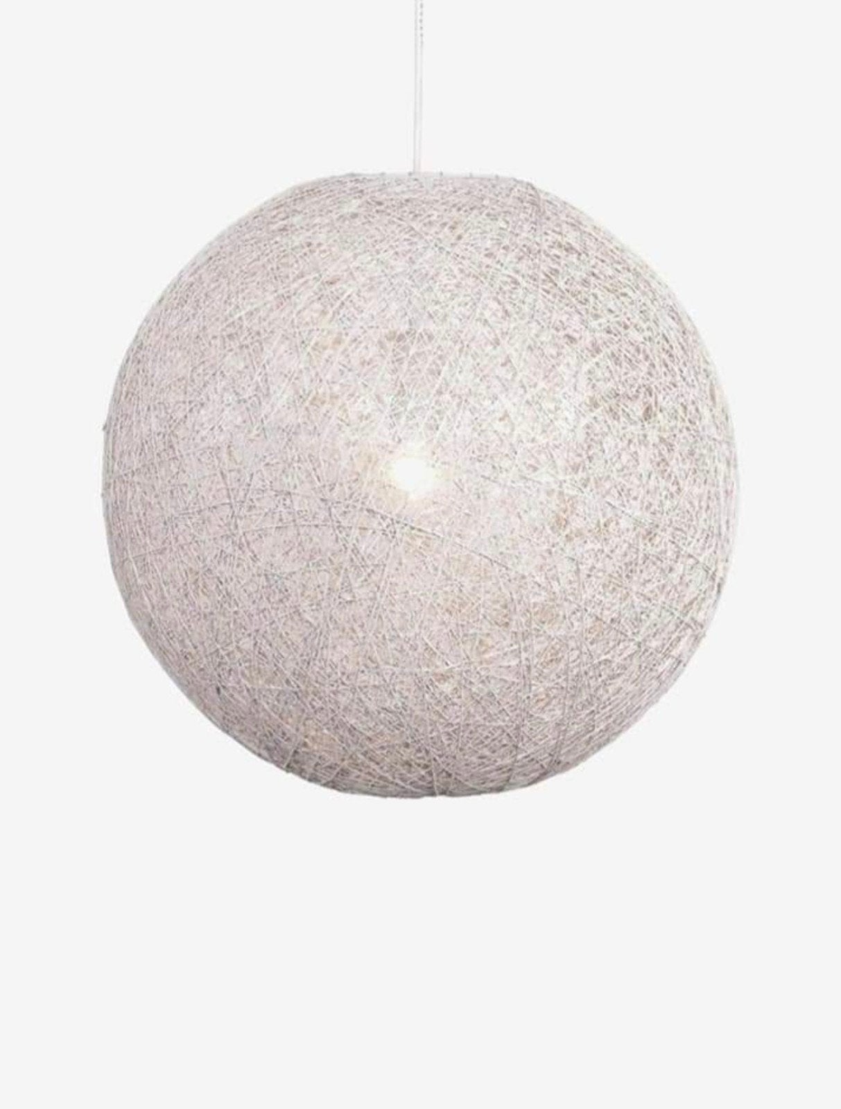 2x WF-Light Abaca hanglamp wit 35 cm, nieuw in doos, Huis en Inrichting, Lampen | Hanglampen, Bohemian, Scandinavisch, Natuurlijk