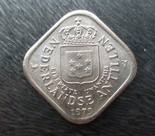 Nederlandse Antillen: - 5 cent 1979., Verzenden, Koningin Juliana, 5 cent, Losse munt