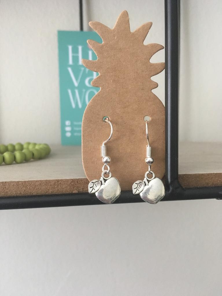 Appeltjes, Sieraden, Tassen en Uiterlijk, Oorbellen, Nieuw, Hangers, Overige materialen, Zilver, Ophalen of Verzenden