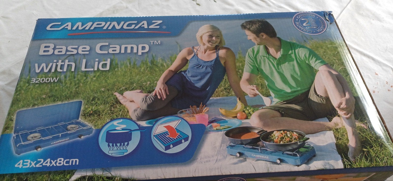 Campingaz Base Camp kooktoestel met deksel - 3200W, Caravans en Kamperen, Ophalen, Nieuw