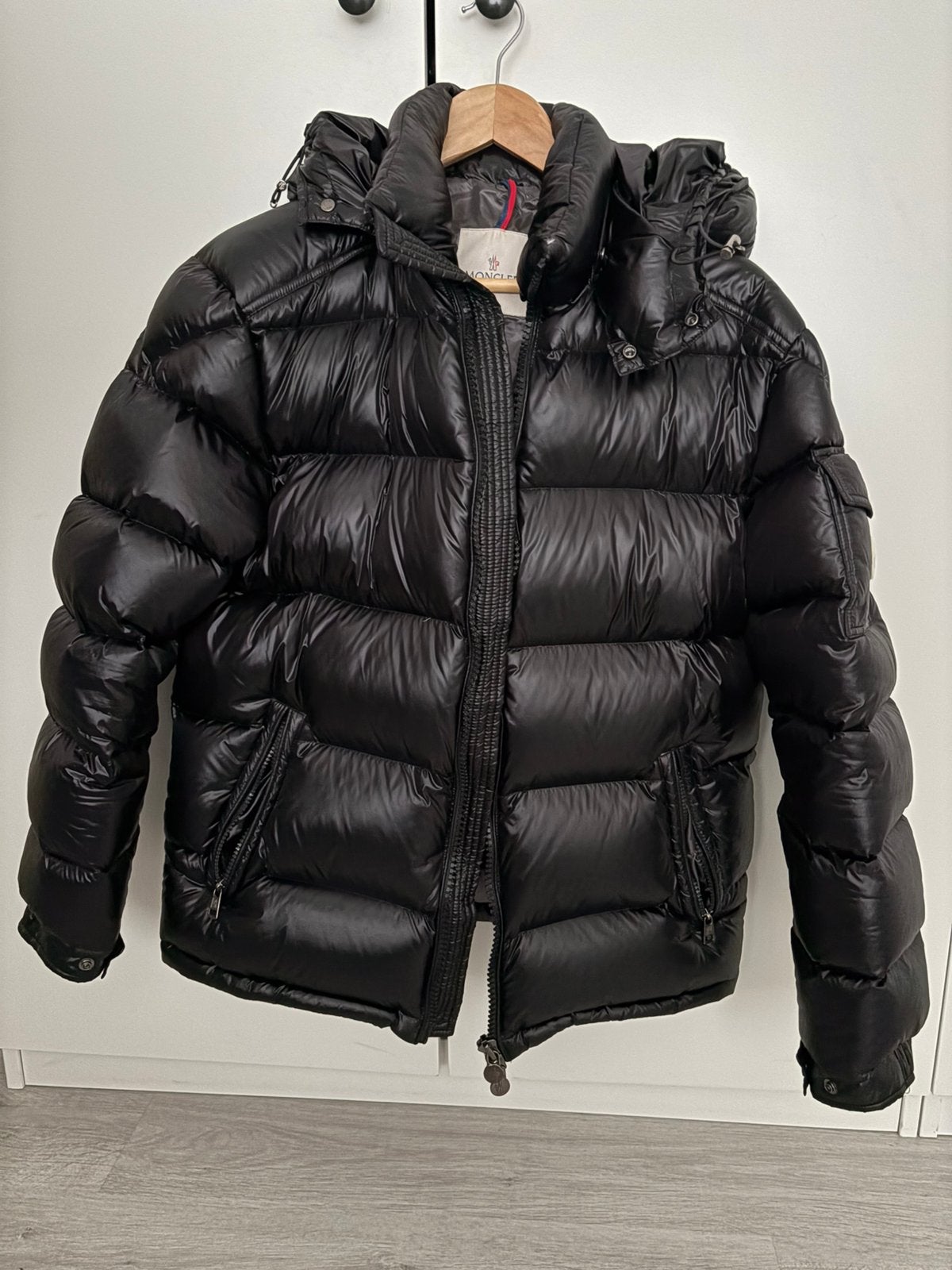 Moncler jas, Kleding | Heren, Ophalen of Verzenden, Gedragen, Maat 48/50 (M), Zwart