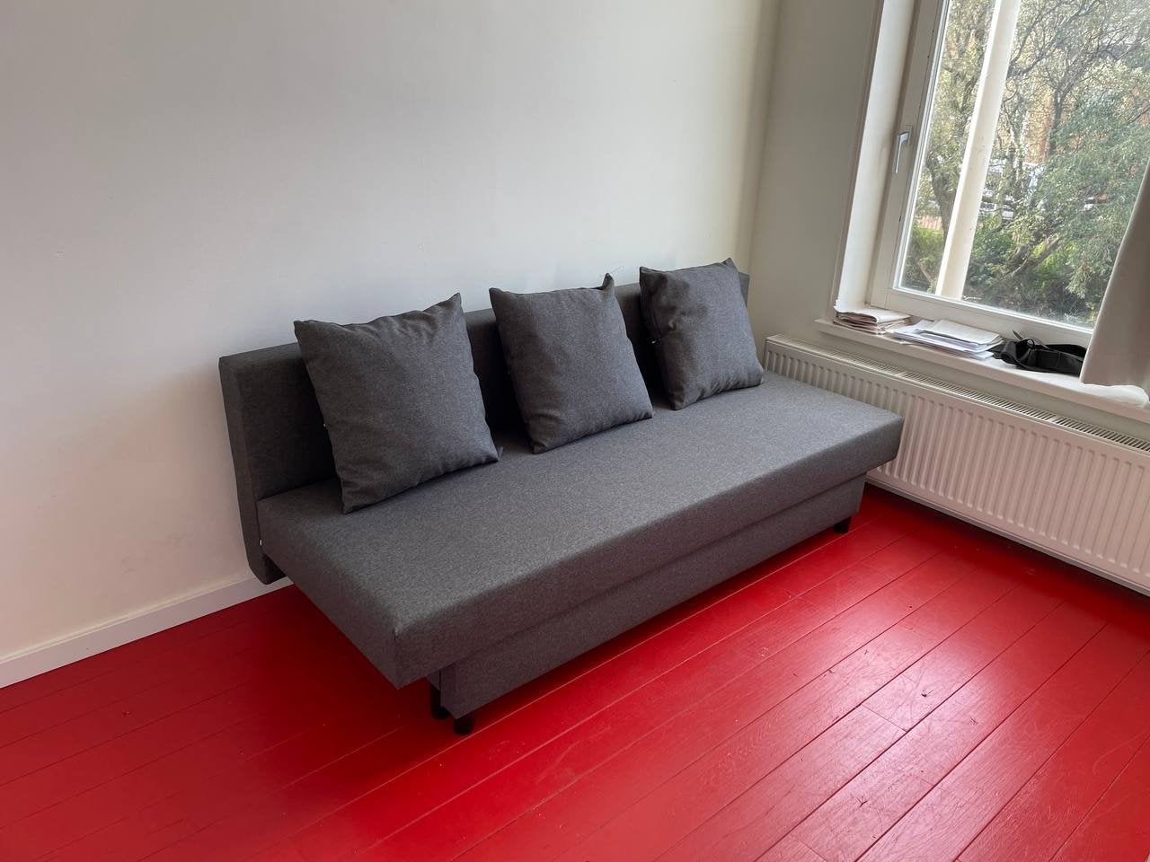 IKEA ASARUM slaapbank (sofa - bed ) - Grijs, 2-persoons