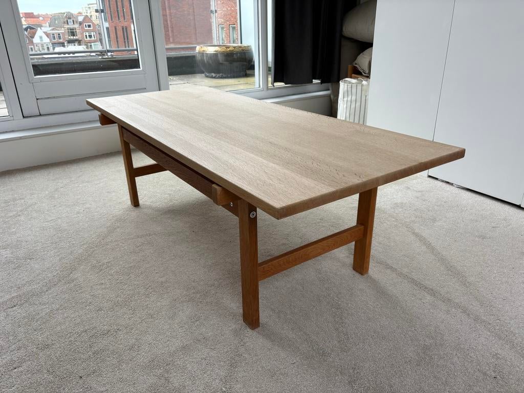 Hans J. Wegner salontafel, eikenhout, Deens design, Huis en Inrichting, Ophalen, 100 tot 150 cm, Eikenhout, 50 tot 100 cm