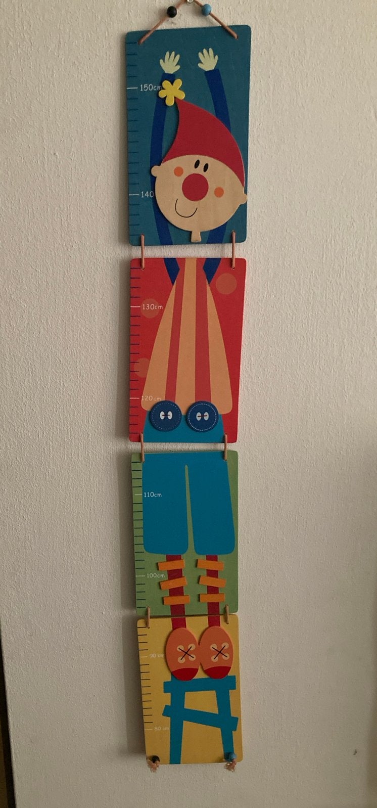 houten groeimeter voor kinderen (tot 155 cm), Ophalen of Verzenden, Zo goed als nieuw, Wanddecoratie, Ophangbaar