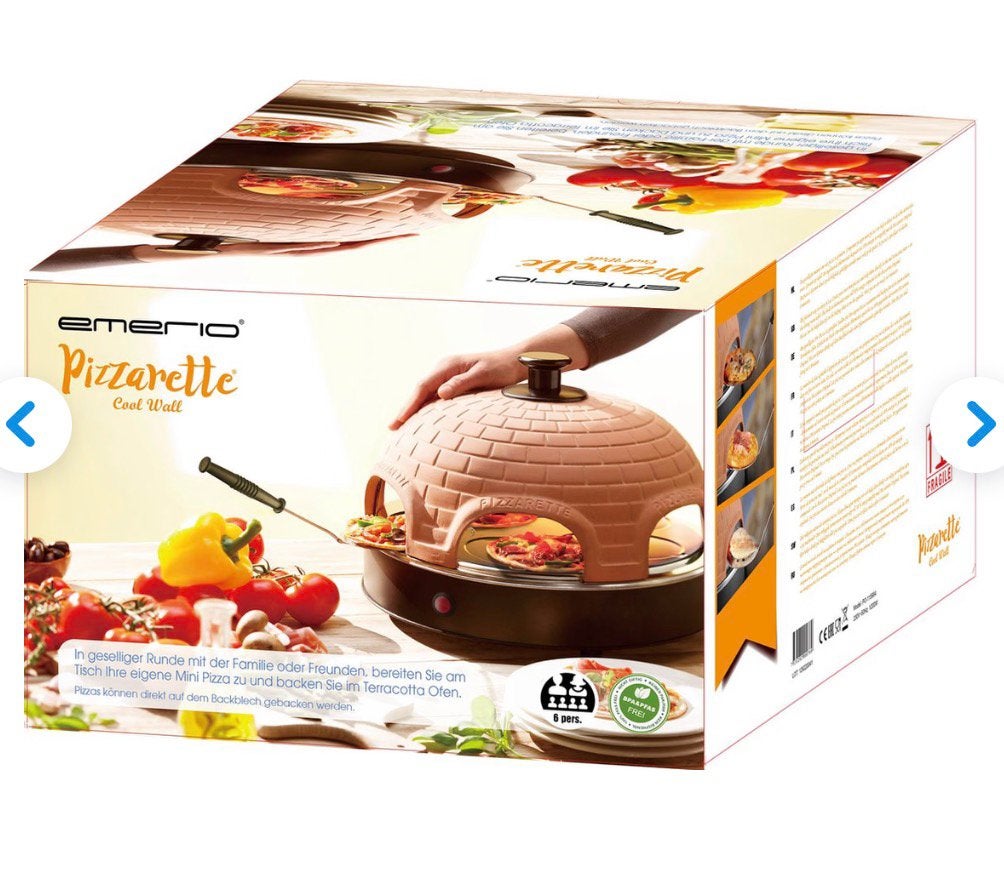 Emerio Pizzarette cool wall - 6 personen, Ophalen, Zo goed als nieuw, 4 t/m 7 personen