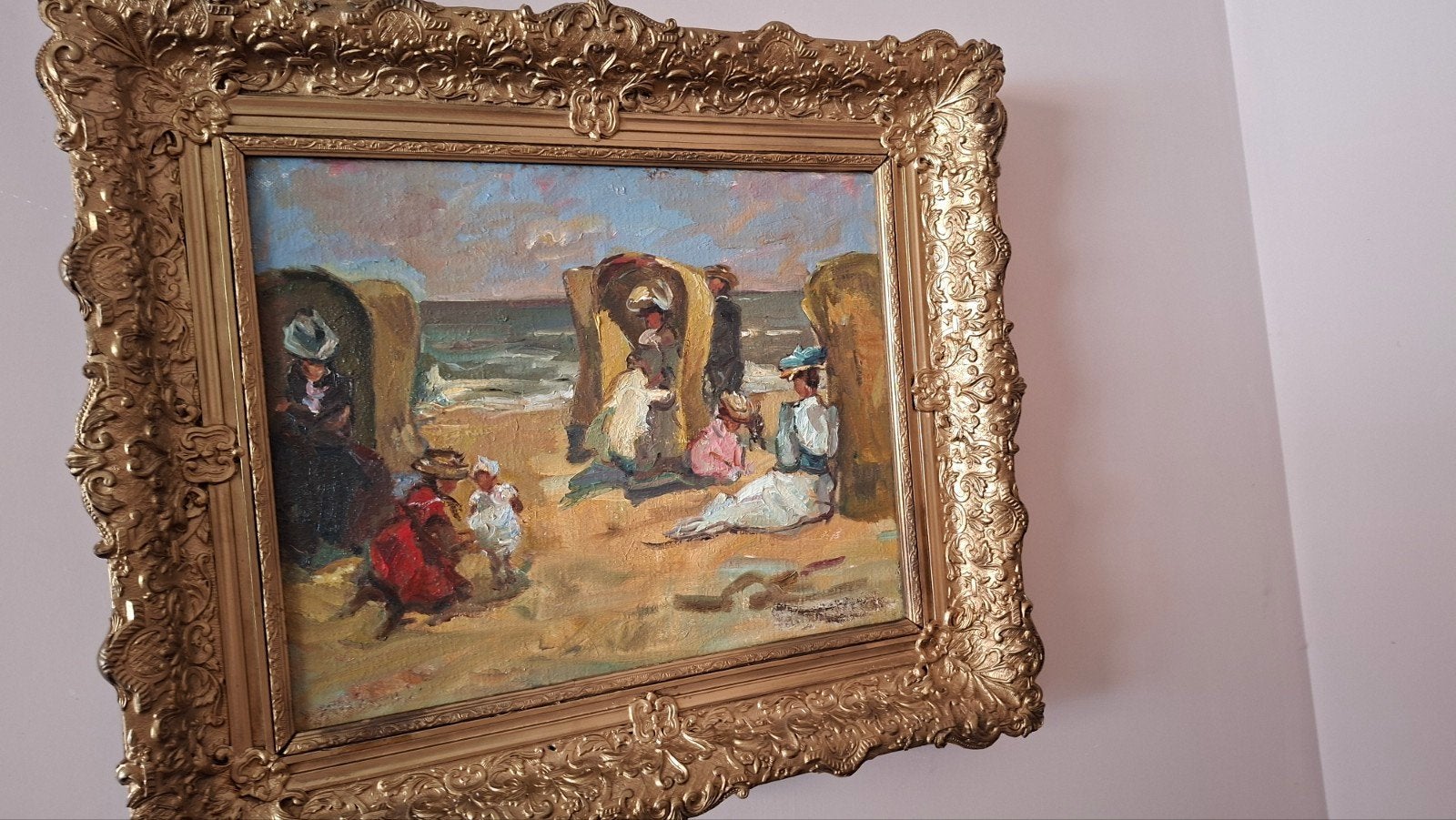 Olieverf schilderij, Antiek en Kunst, Kunst | Schilderijen | Klassiek, Ophalen of Verzenden