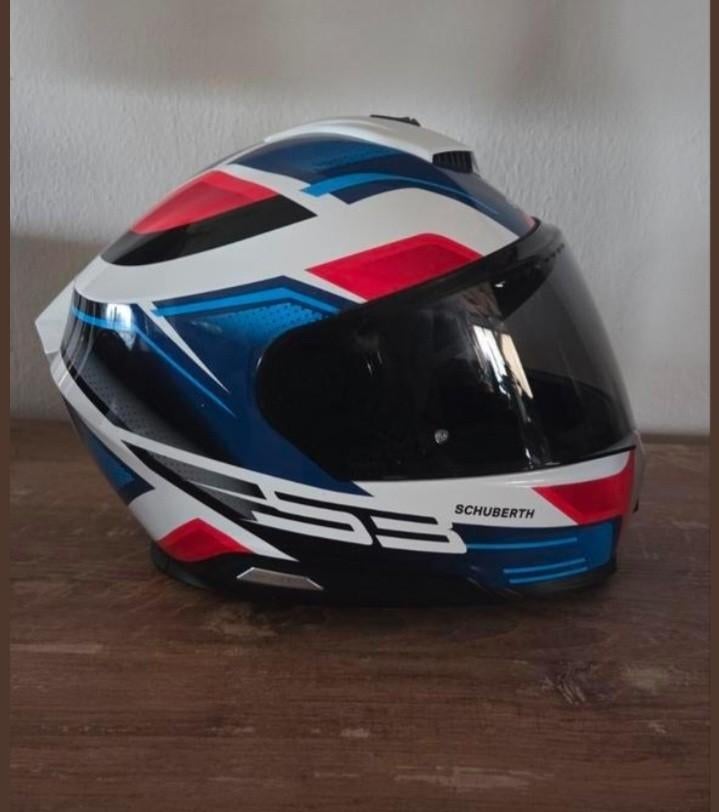 Schuberth S3 storm blue motorhelm maat S, Ophalen, S, Integraalhelm, Overige merken