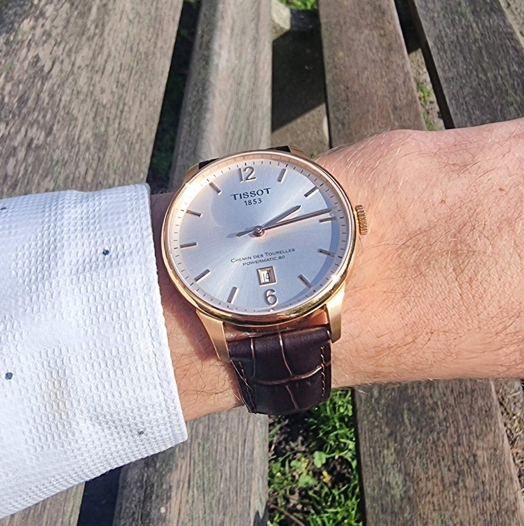 Tissot Chemin Des Tourelles T0994073603700 - Ø 42 mm, Overige merken, Overige materialen, Leer, Polshorloge
