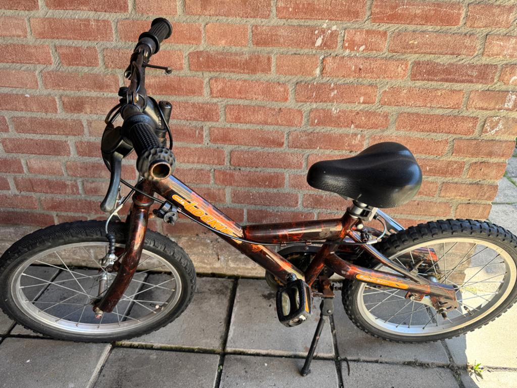 Kinderfiets 16 inch - Gebruikt, Fietsen en Brommers, Fietsen | Crossfietsen en BMX, Ophalen of Verzenden, Gebruikt, Staal, 16 tot 20 inch