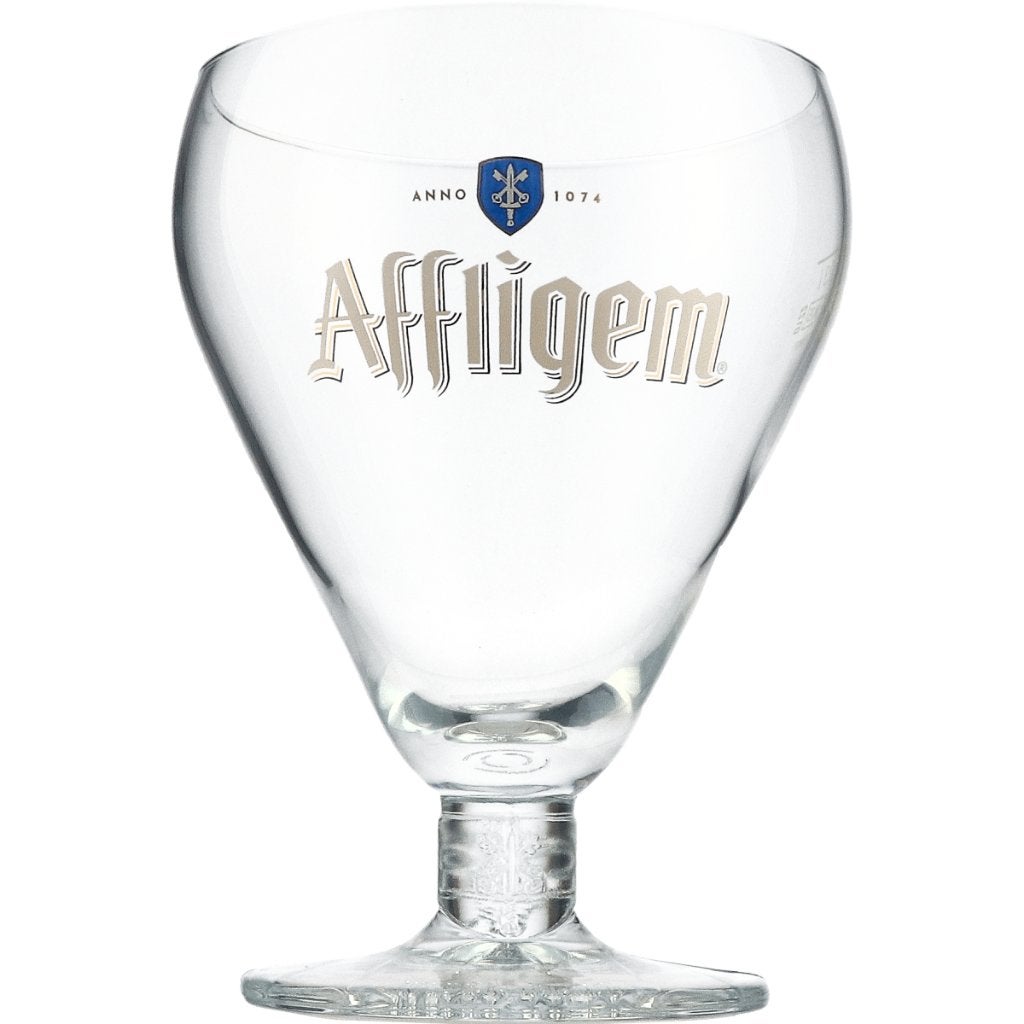 33x originele Affligem bierglazen 30 cl, Ophalen, Gebruikt, Glas of Glazen, Overige merken